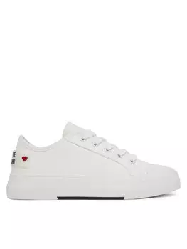 Тканевые кроссовки JA15012G0MJP0100 Love Moschino, белый