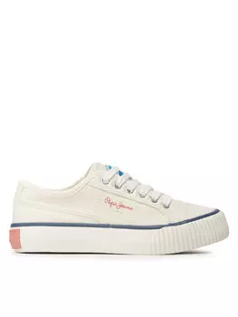 Тканевые кроссовки Ottis Platform Pepe Jeans, белый