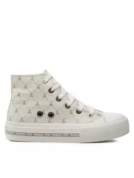 Тканевые кроссовки PJ257.30 Patrizia Pepe, экрю