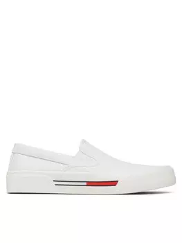 Тканевые кроссовки Slip On Canvas Color Tommy Jeans, белый