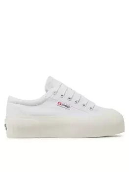 Тканевые кроссовки Stripe Platform 2631 Superga, белый