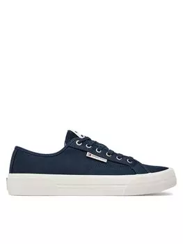 Тканевые кроссовки Tjm Lace Up Canvas Color Tommy Jeans, темно-синий