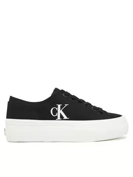 Тканевые кроссовки Vulc Flatform Low Cv Mg YW0YW01763 Calvin Klein Jeans, черный