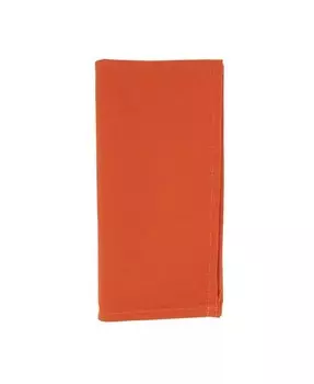 Тканевые салфетки для повседневного дизайна, набор из 12 шт., 20 x 20 дюймов Saro Lifestyle, оранжевый