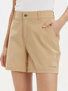 Тканевые шорты активного кроя Columbia, бежевый