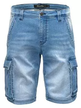 Тканевые шорты Amaci&Sons, светло-синий