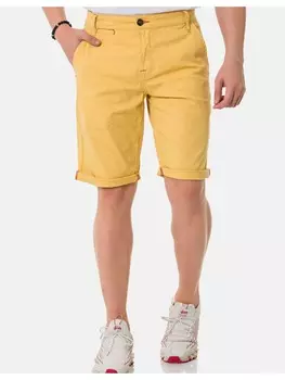Тканевые шорты Cipo & Baxx, цвет mustard
