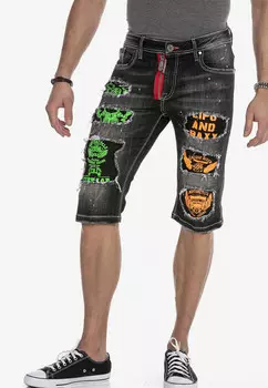 Тканевые шорты Cipo & Baxx Jeans-, черный