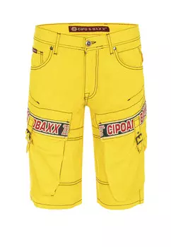 Тканевые шорты Cipo & Baxx, желтый