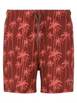 Тканевые шорты Cruz, цвет print 3633 red palm