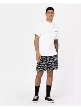 Тканевые шорты Dickies, черный/белый