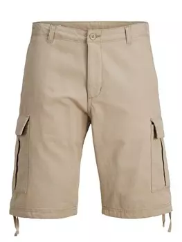 Тканевые шорты Jack & Jones, бежевый