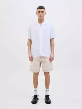 Тканевые шорты Jack & Jones, бежевый