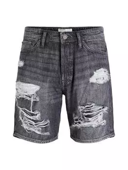 Тканевые шорты Jack & Jones, черный