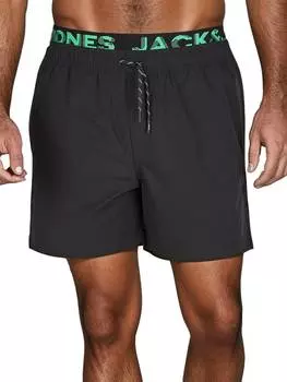 Тканевые шорты Jack & Jones, черный