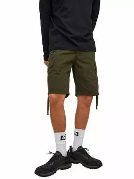 Тканевые шорты Jack & Jones JPSTMARLEY JJCARGO comfort/relaxed, зеленый