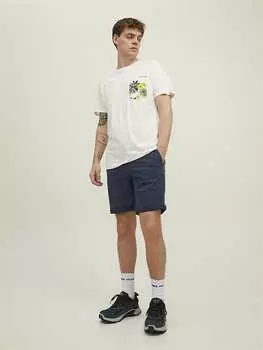 Тканевые шорты Jack & Jones, темно-синий