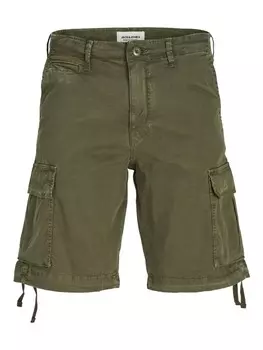 Тканевые шорты Jack & Jones, темно-зеленый