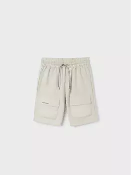 Тканевые шорты Mayoral, экрю