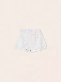 Тканевые шорты Mayoral, белый