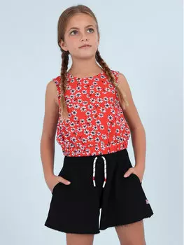 Тканевые шорты Mayoral, черный