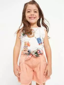 Тканевые шорты Mayoral, оранжевый