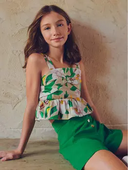 Тканевые шорты Mayoral, зеленый