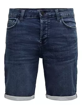 Тканевые шорты ONLY ONSPLY REG D BLUE JOG PK 8582 regular/straight, синий