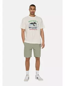Тканевые шорты Only&Sons Shorts 'Linus', зеленый