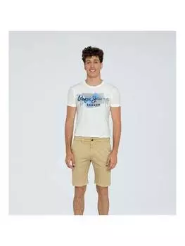 Тканевые шорты Pepe Jeans, коричневый