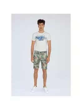 Тканевые шорты Pepe Jeans, зеленый