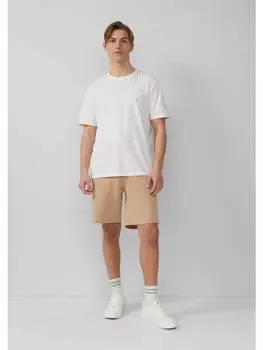 Тканевые шорты QS, бежевый