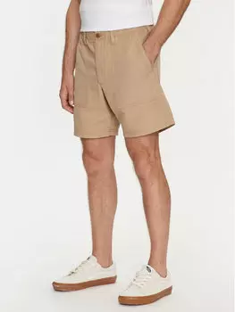 Тканевые шорты regular fit Gap, бежевый