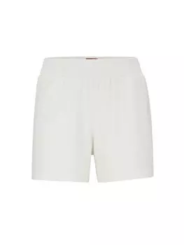 Тканевые шорты regular fit Hugo, бежевый