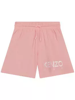 Тканевые шорты regular fit Kenzo Kids, розовый