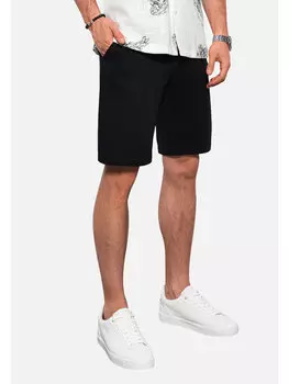 Тканевые шорты regular fit Ombre, черный