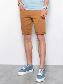 Тканевые шорты regular fit Ombre, коричневый