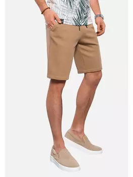 Тканевые шорты regular fit Ombre, коричневый