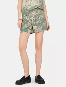 Тканевые шорты regular fit Only, зеленый