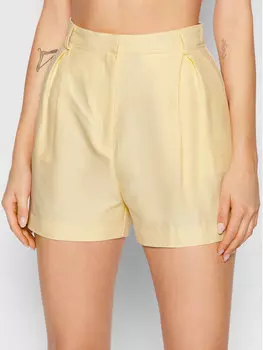 Тканевые шорты regular fit Patrizia Pepe, желтый
