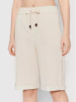 Тканевые шорты regular fit Peserico, бежевый