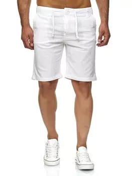 Тканевые шорты RESLAD Shorts Baumwollhose, белый