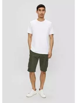 Тканевые шорты s.Oliver, оливковый