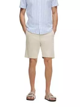 Тканевые шорты SELECTED HOMME, бежевый