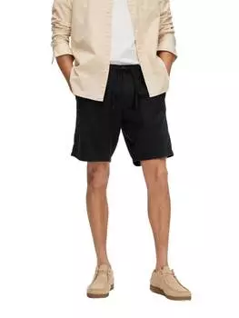 Тканевые шорты SELECTED HOMME, черный