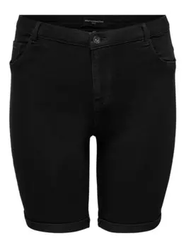 Тканевые шорты скинни Only Carmakoma, черный
