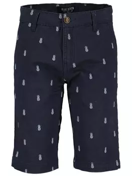 Тканевые шорты стандартного кроя Blue Seven, синий