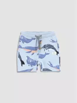 Тканевые шорты стандартного кроя Coccodrillo, синий