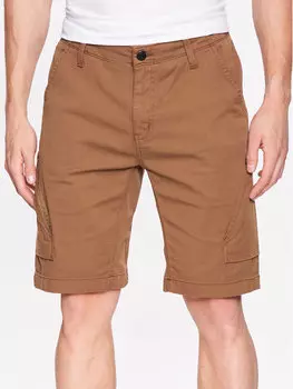 Тканевые шорты стандартного кроя Duer, коричневый