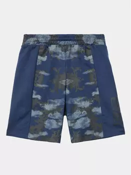 Тканевые шорты стандартного кроя Ea7 Emporio Armani, синий